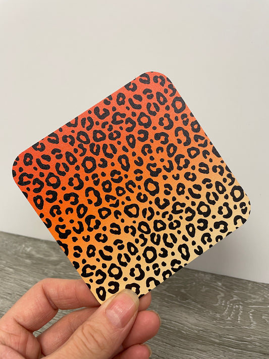 Patterned MDF sheet 3mm orange Leopard matt finish